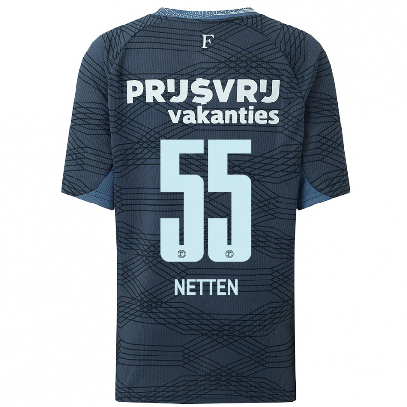 Danxen Barn Luc Netten #55 Svart Grå Bortatröja Matchtröjor 2025/26 Tröjor T-Tröja