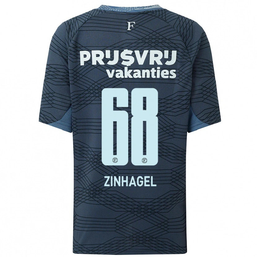 Danxen Barn Jivayno Zinhagel #68 Svart Grå Bortatröja Matchtröjor 2025/26 Tröjor T-Tröja