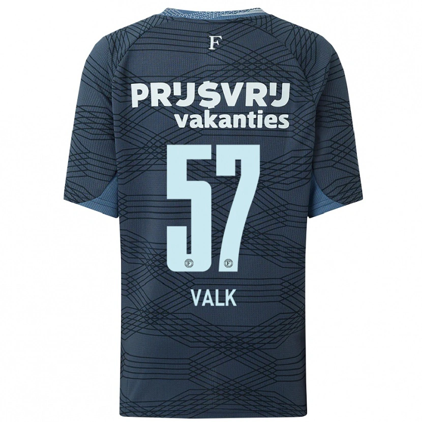Danxen Barn Sem Valk #57 Svart Grå Bortatröja Matchtröjor 2025/26 Tröjor T-Tröja