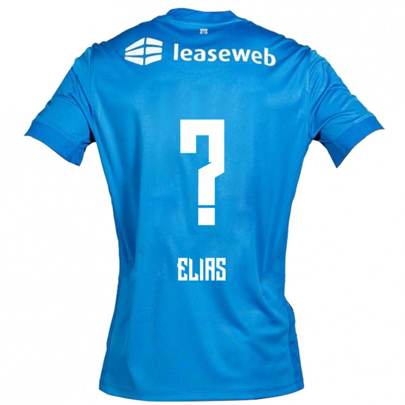 Danxen Barn Janoa Elias #0 Blå Vit Bortatröja Matchtröjor 2025/26 Tröjor T-Tröja