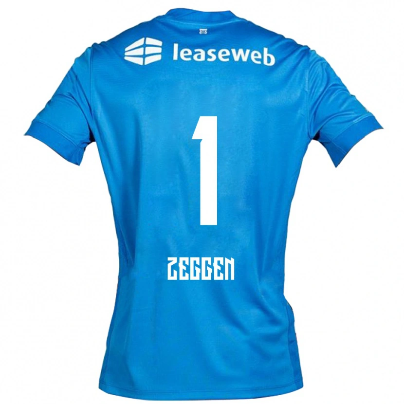 Danxen Barn Kiyani Zeggen #1 Blå Vit Bortatröja Matchtröjor 2025/26 Tröjor T-Tröja