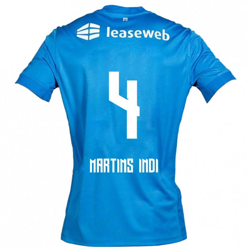 Danxen Barn Bruno Martins Indi #4 Blå Vit Bortatröja Matchtröjor 2025/26 Tröjor T-Tröja