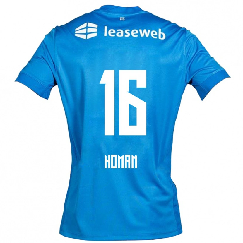 Danxen Barn Nick Homan #16 Blå Vit Bortatröja Matchtröjor 2025/26 Tröjor T-Tröja
