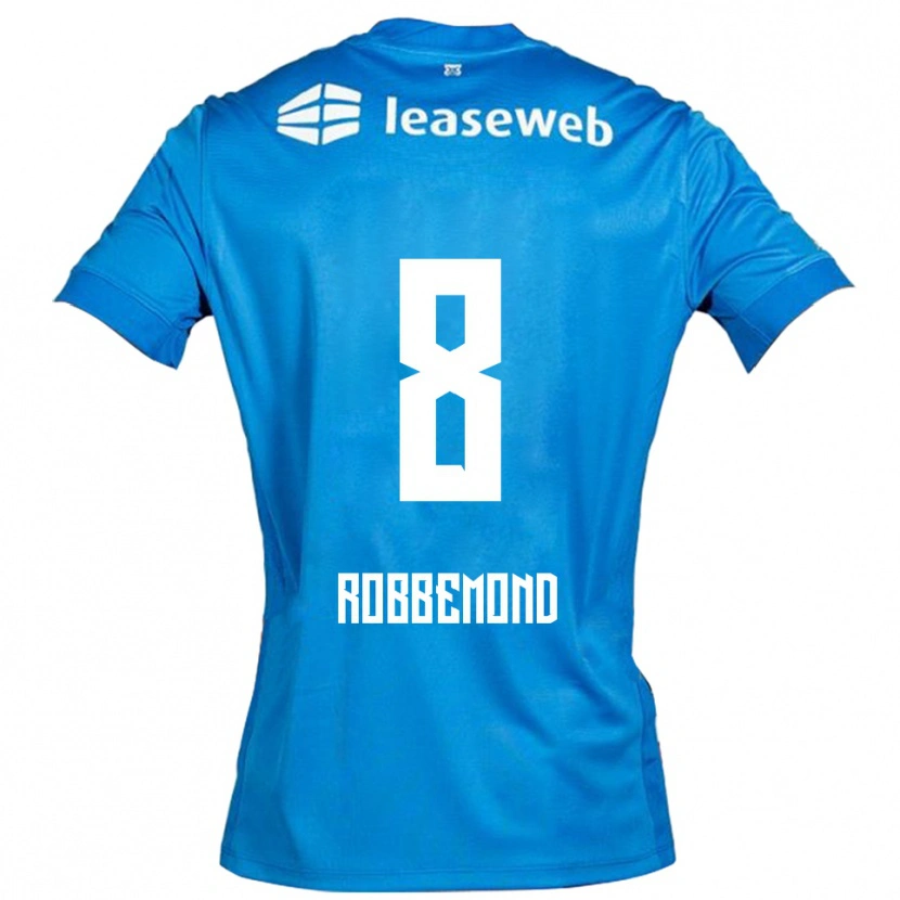 Danxen Barn Rio Robbemond #8 Blå Vit Bortatröja Matchtröjor 2025/26 Tröjor T-Tröja