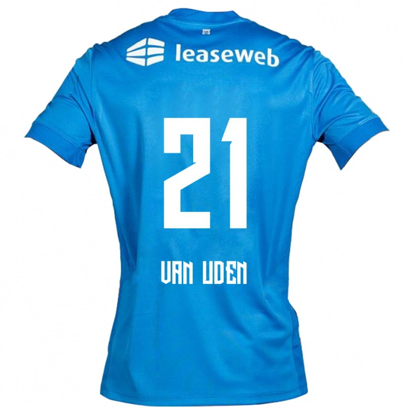 Danxen Barn Jasmijn Van Uden #21 Blå Vit Bortatröja Matchtröjor 2025/26 Tröjor T-Tröja