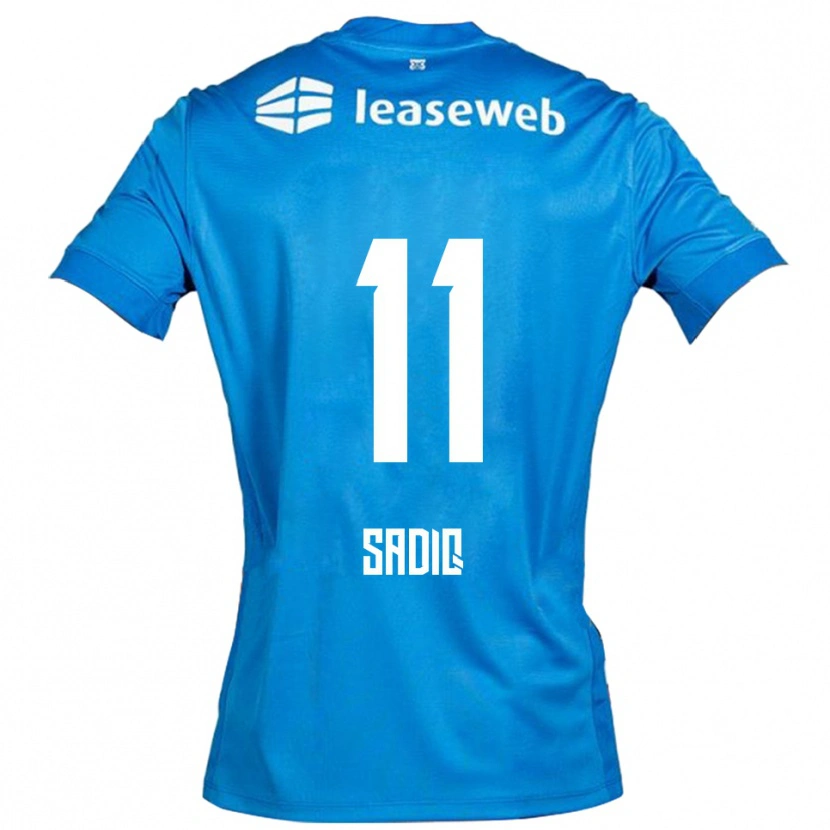 Danxen Barn Ibrahim Sadiq #11 Blå Vit Bortatröja Matchtröjor 2025/26 Tröjor T-Tröja