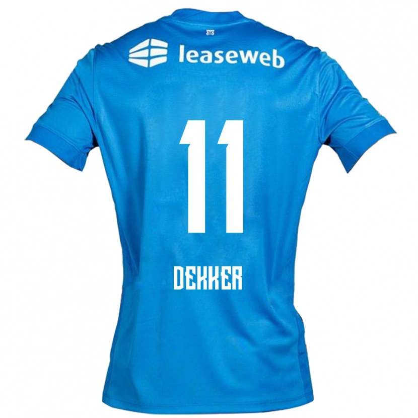 Danxen Barn Isabella Dekker #11 Blå Vit Bortatröja Matchtröjor 2025/26 Tröjor T-Tröja
