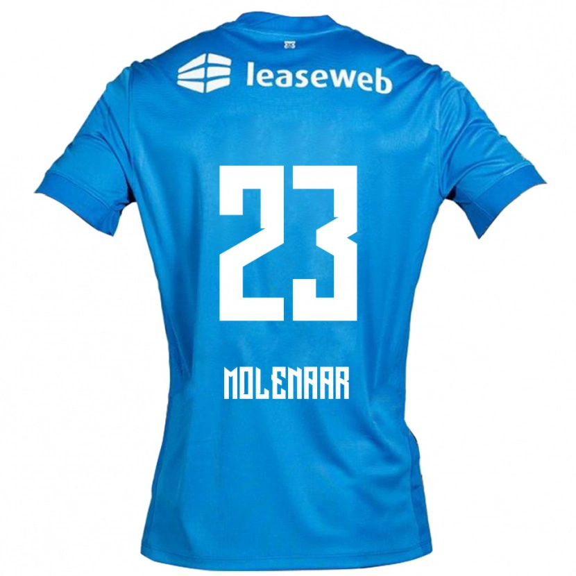 Danxen Barn Finn Molenaar #23 Blå Vit Bortatröja Matchtröjor 2025/26 Tröjor T-Tröja