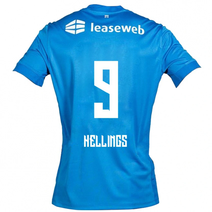 Danxen Barn Chavarello Hellings #9 Blå Vit Bortatröja Matchtröjor 2025/26 Tröjor T-Tröja