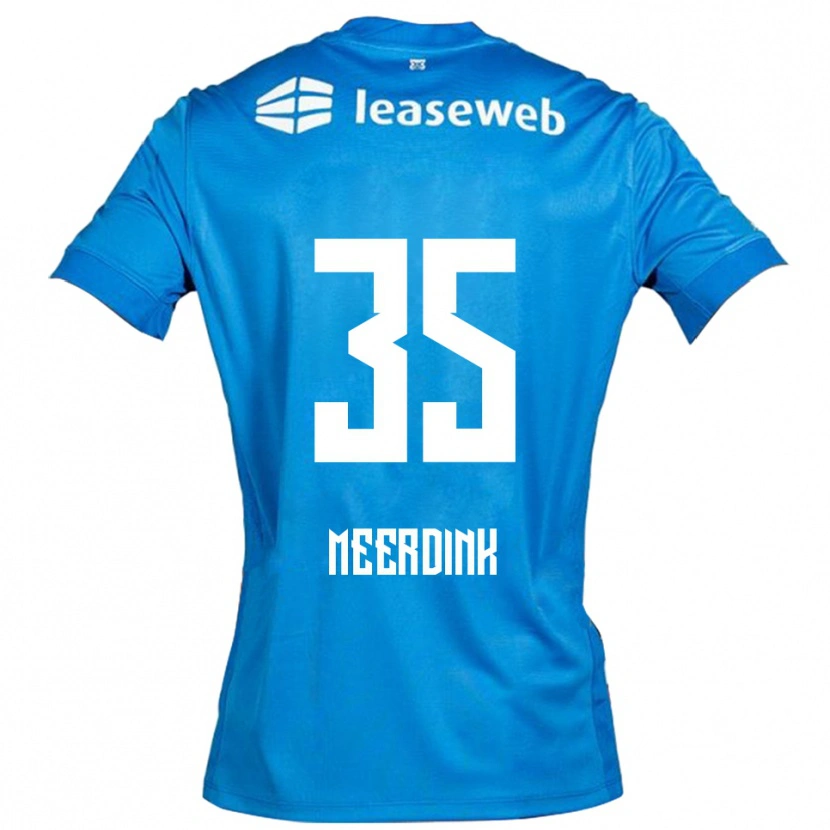 Danxen Barn Mexx Meerdink #35 Blå Vit Bortatröja Matchtröjor 2025/26 Tröjor T-Tröja