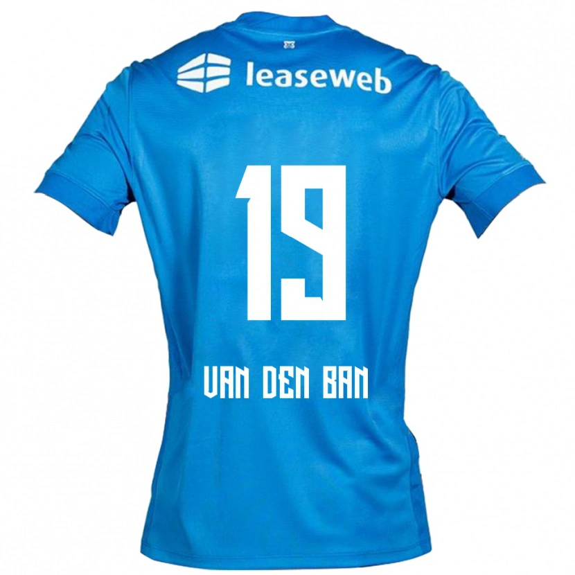 Danxen Barn Yoël Van Den Ban #19 Blå Vit Bortatröja Matchtröjor 2025/26 Tröjor T-Tröja