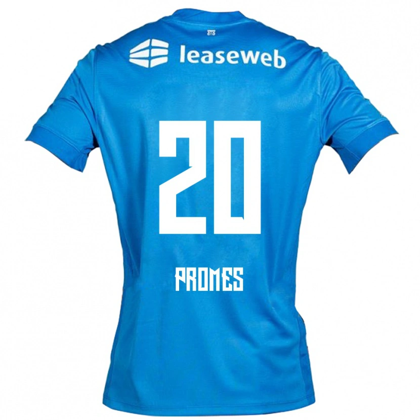 Danxen Barn Valentino Promes #20 Blå Vit Bortatröja Matchtröjor 2025/26 Tröjor T-Tröja