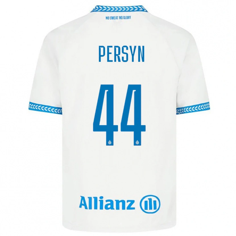 Danxen Barn Noor Persyn #44 Blå Vit Bortatröja Matchtröjor 2025/26 Tröjor T-Tröja
