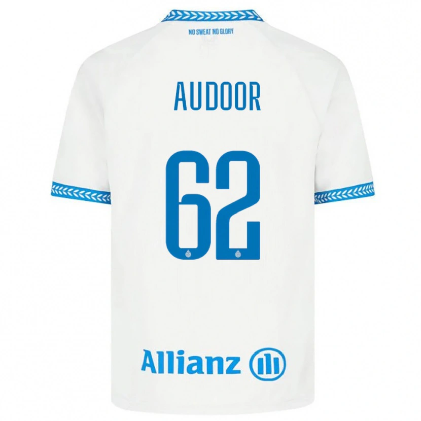 Danxen Barn Lynnt Audoor #62 Blå Vit Bortatröja Matchtröjor 2025/26 Tröjor T-Tröja