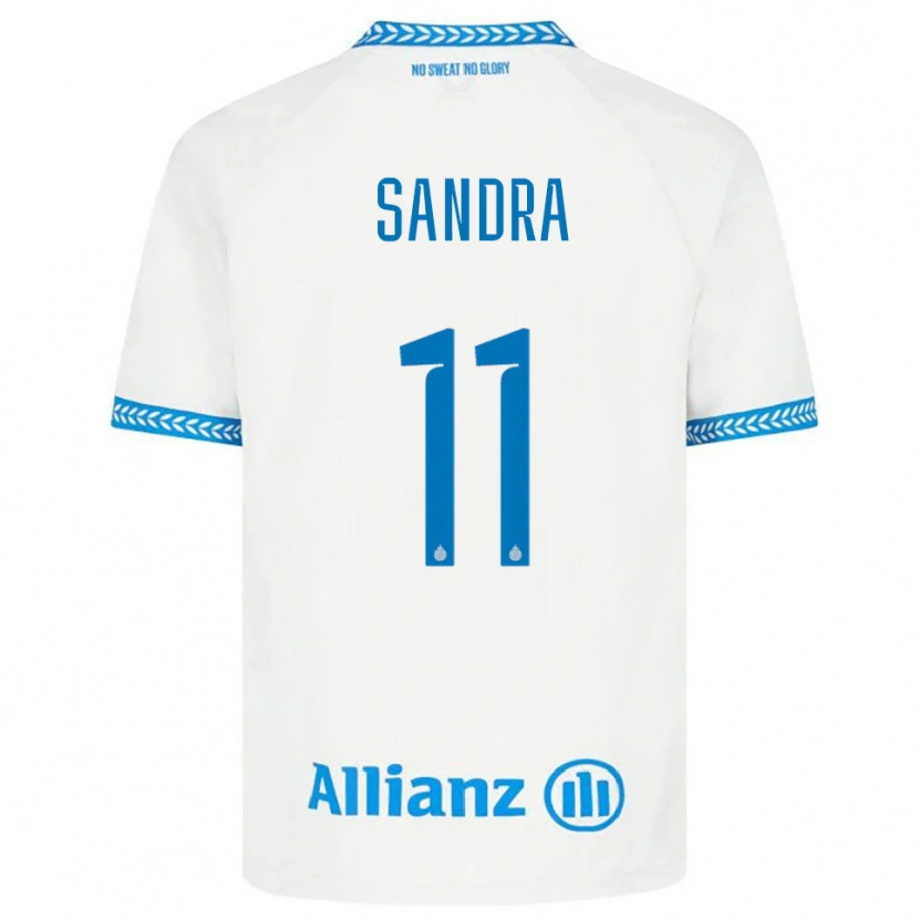 Danxen Barn Cisse Sandra #11 Blå Vit Bortatröja Matchtröjor 2025/26 Tröjor T-Tröja