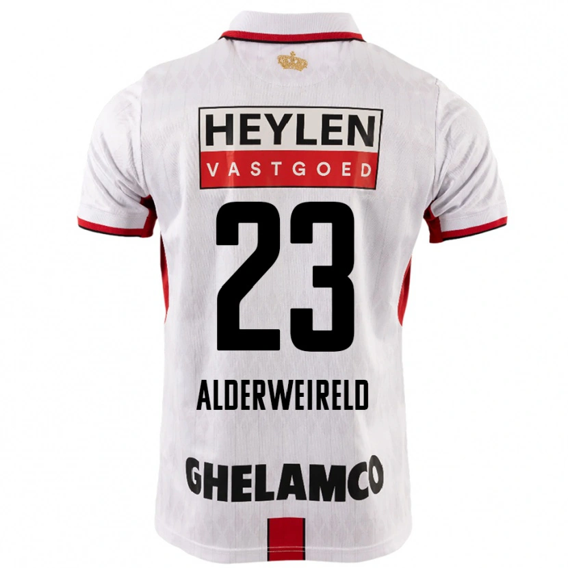 Danxen Barn Toby Alderweireld #23 Vit Röd Bortatröja Matchtröjor 2025/26 Tröjor T-Tröja
