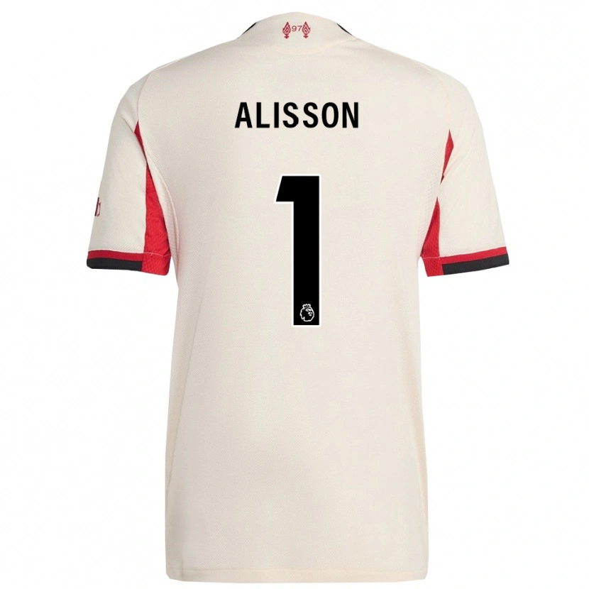 Danxen Barn Alisson #1 Vit Svart Bortatröja Matchtröjor 2025/26 Tröjor T-Tröja