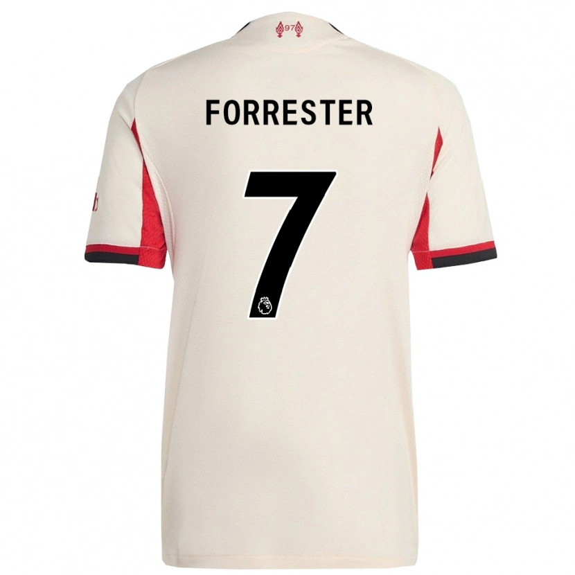 Danxen Barn La'more Forrester #7 Vit Svart Bortatröja Matchtröjor 2025/26 Tröjor T-Tröja