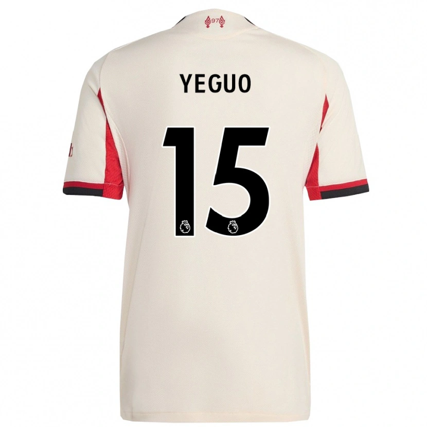 Danxen Barn Aiden Yeguo #15 Vit Svart Bortatröja Matchtröjor 2025/26 Tröjor T-Tröja