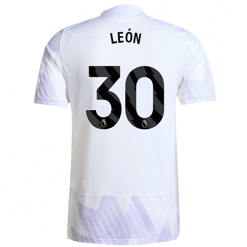 Danxen Barn Diego León #30 Vit Lila Lila Bortatröja Matchtröjor 2025/26 Tröjor T-Tröja
