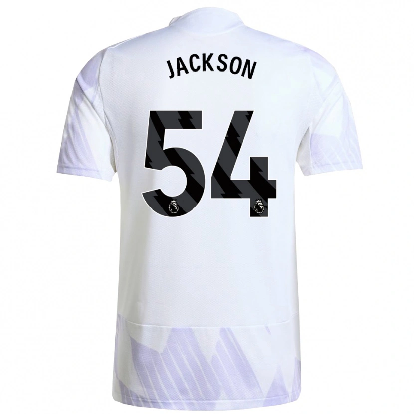 Danxen Barn Louis Jackson #54 Vit Lila Lila Bortatröja Matchtröjor 2025/26 Tröjor T-Tröja