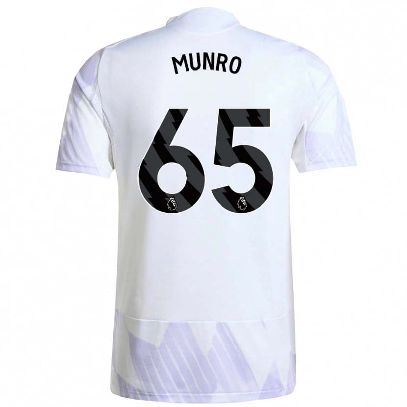 Danxen Barn Reece Munro #65 Vit Lila Lila Bortatröja Matchtröjor 2025/26 Tröjor T-Tröja