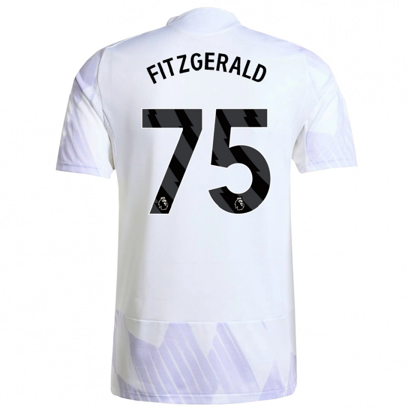 Danxen Barn Jayce Fitzgerald #75 Vit Lila Lila Bortatröja Matchtröjor 2025/26 Tröjor T-Tröja