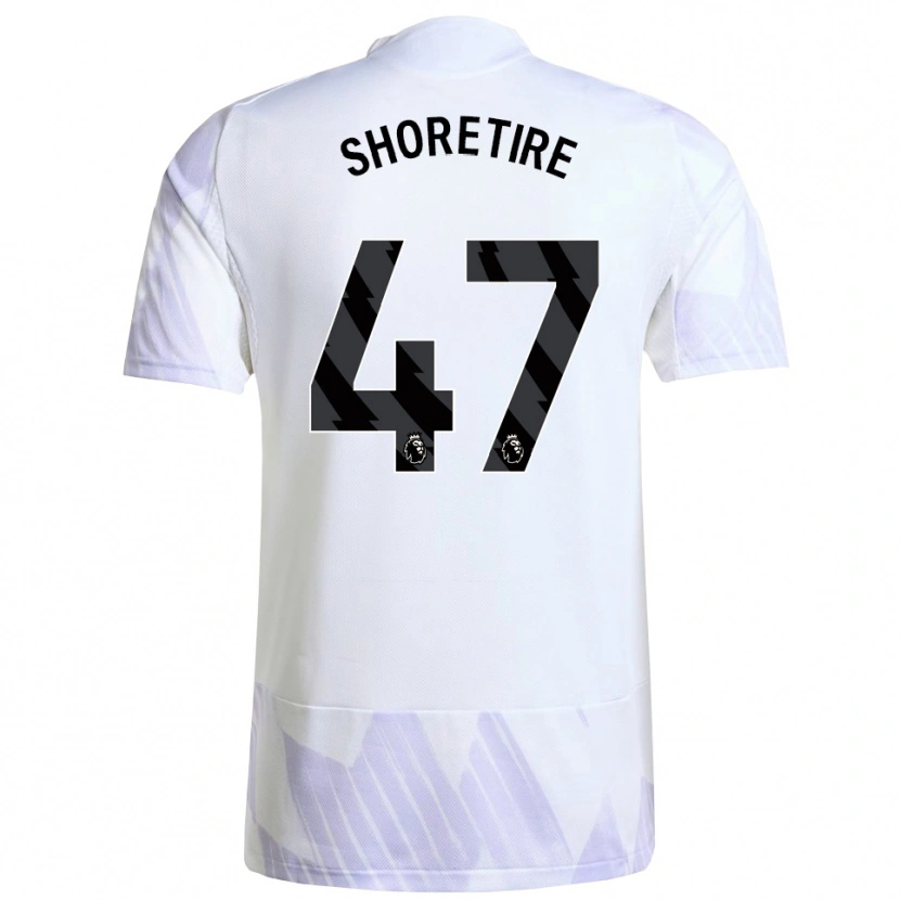 Danxen Barn Shola Shoretire #47 Vit Lila Lila Bortatröja Matchtröjor 2025/26 Tröjor T-Tröja