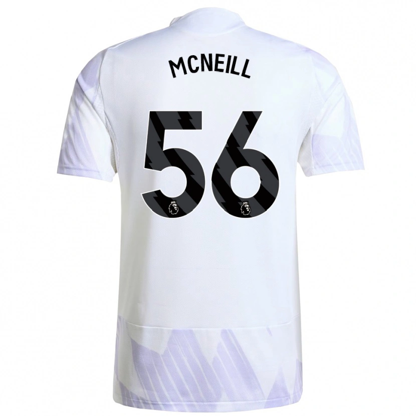 Danxen Barn Charlie Mcneill #56 Vit Lila Lila Bortatröja Matchtröjor 2025/26 Tröjor T-Tröja