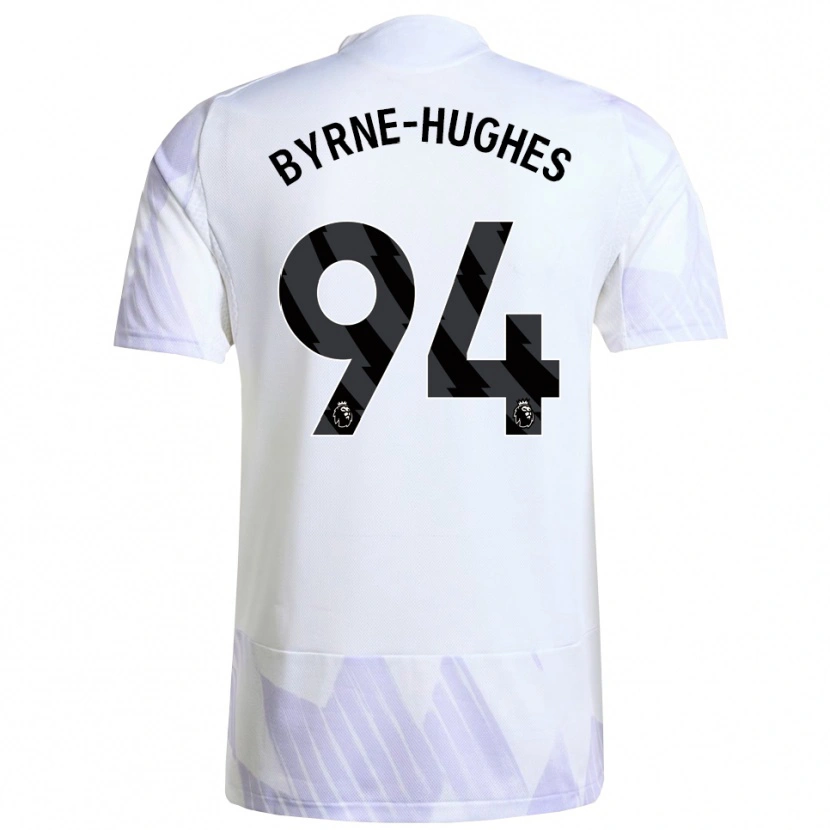 Danxen Barn Cameron Byrne-Hughes #94 Vit Lila Lila Bortatröja Matchtröjor 2025/26 Tröjor T-Tröja