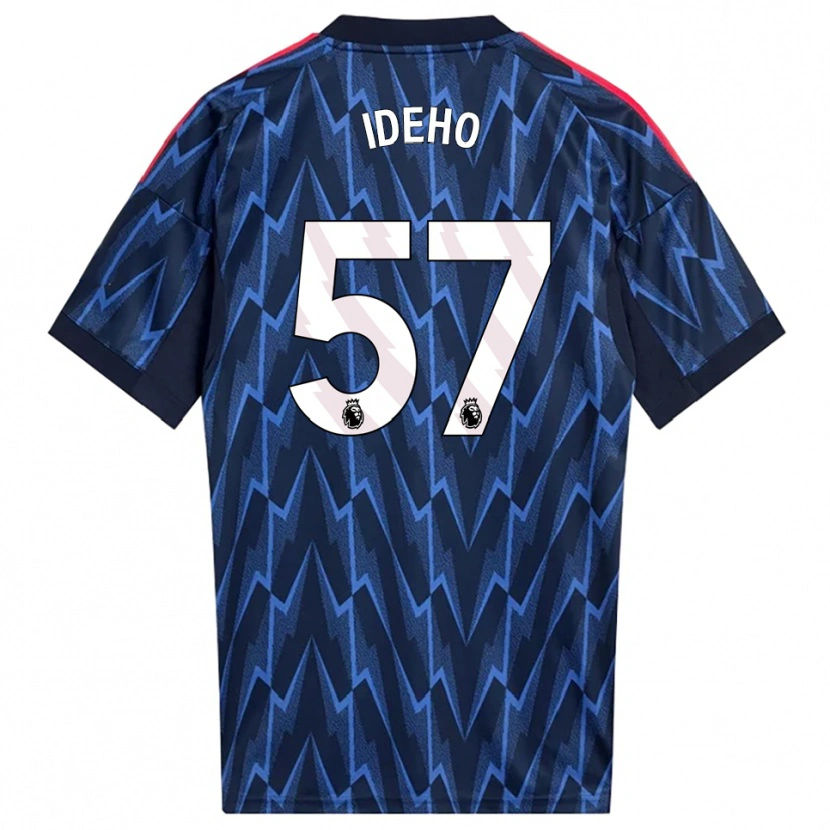 Danxen Barn Joel Ideho #57 Marinblå Röd Bortatröja Matchtröjor 2025/26 Tröjor T-Tröja