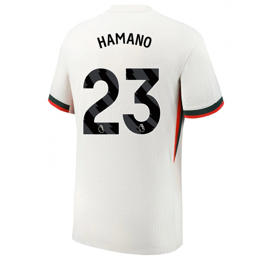 Danxen Barn Maika Hamano #23 Vit Grön Bortatröja Matchtröjor 2025/26 Tröjor T-Tröja