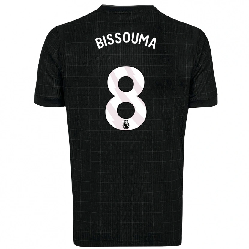 Danxen Barn Yves Bissouma #8 Svart Grå Bortatröja Matchtröjor 2025/26 Tröjor T-Tröja