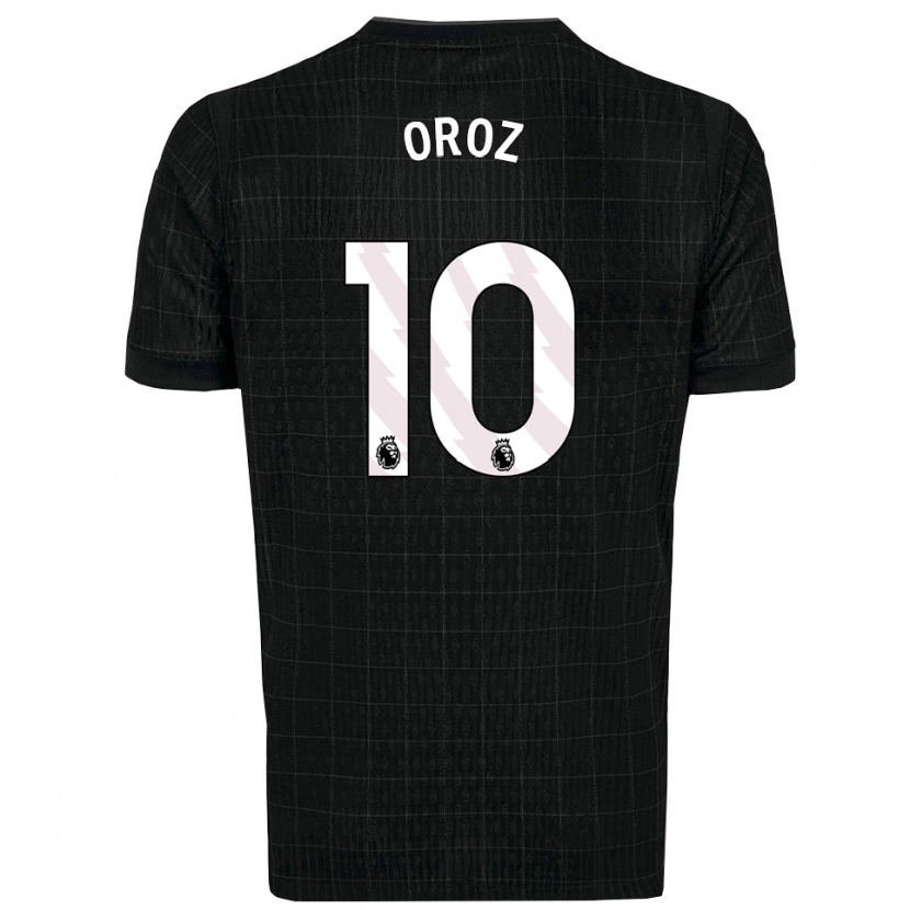 Danxen Barn Maite Oroz #10 Svart Grå Bortatröja Matchtröjor 2025/26 Tröjor T-Tröja