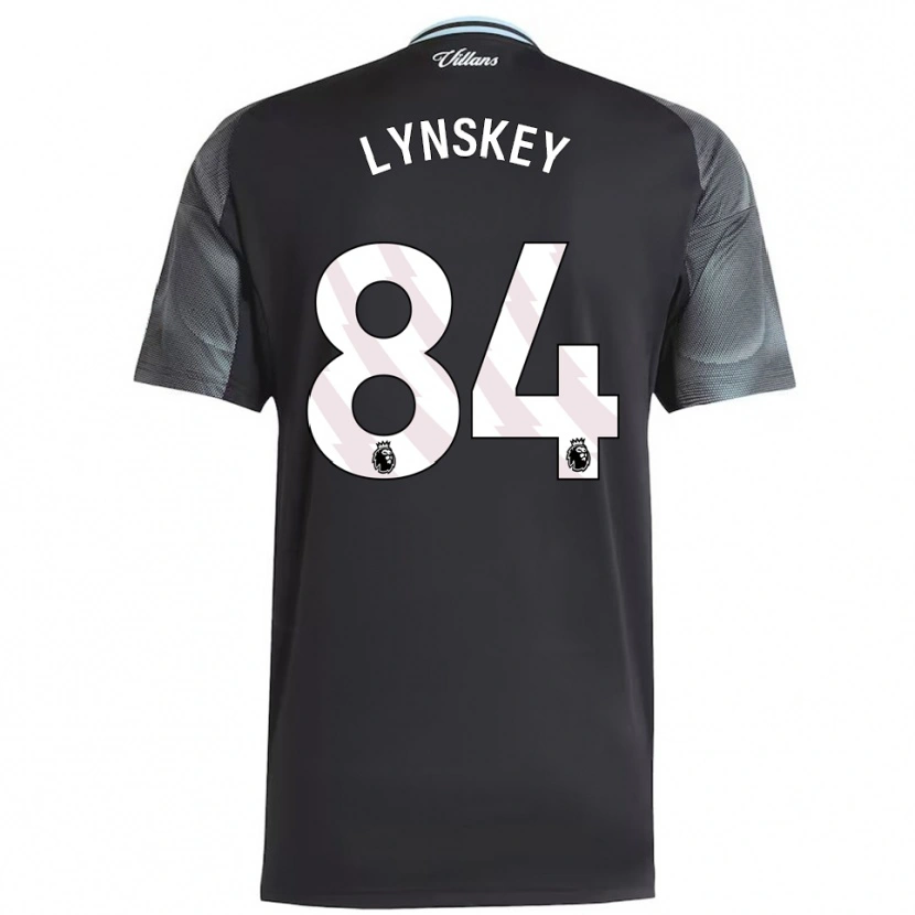 Danxen Barn Alfie Lynskey #84 Svart Himmelsblå Bortatröja Matchtröjor 2025/26 Tröjor T-Tröja