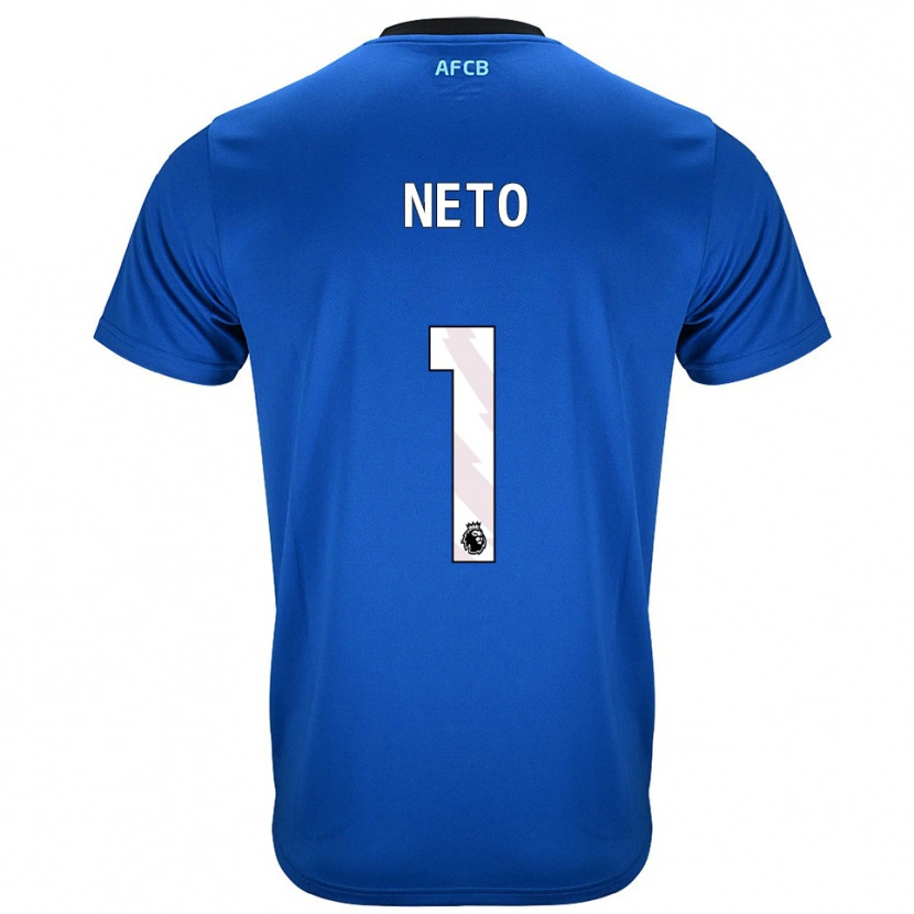 Danxen Barn Neto #1 Blå Svart Bortatröja Matchtröjor 2025/26 Tröjor T-Tröja