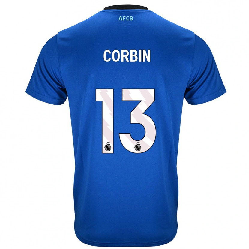 Danxen Barn Helen Corbin #13 Blå Svart Bortatröja Matchtröjor 2025/26 Tröjor T-Tröja