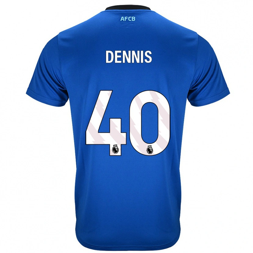 Danxen Barn Will Dennis #40 Blå Svart Bortatröja Matchtröjor 2025/26 Tröjor T-Tröja