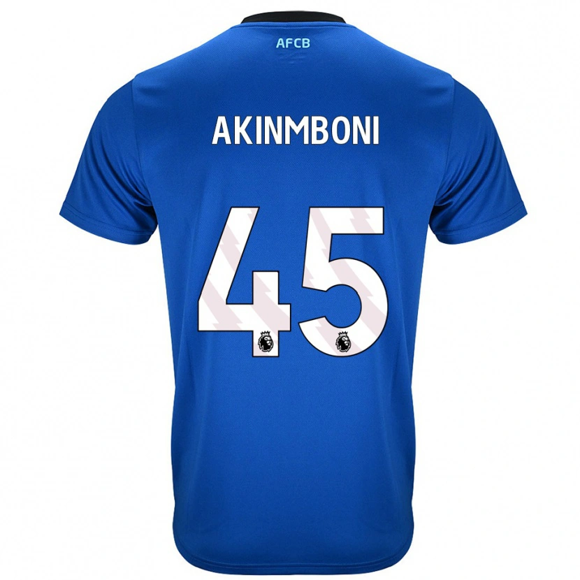 Danxen Barn Matai Akinmboni #45 Blå Svart Bortatröja Matchtröjor 2025/26 Tröjor T-Tröja