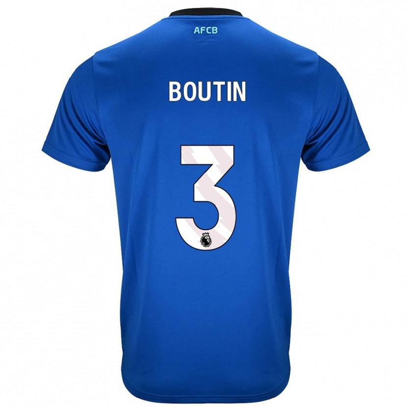 Danxen Barn Noa Boutin #3 Blå Svart Bortatröja Matchtröjor 2025/26 Tröjor T-Tröja