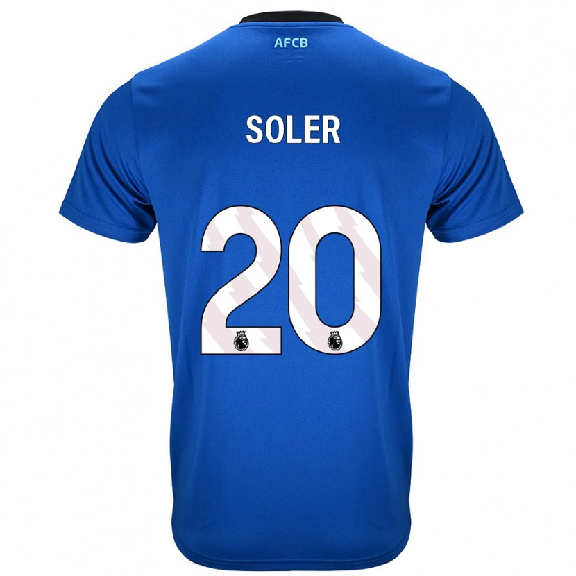 Danxen Barn Julio Soler #20 Blå Svart Bortatröja Matchtröjor 2025/26 Tröjor T-Tröja