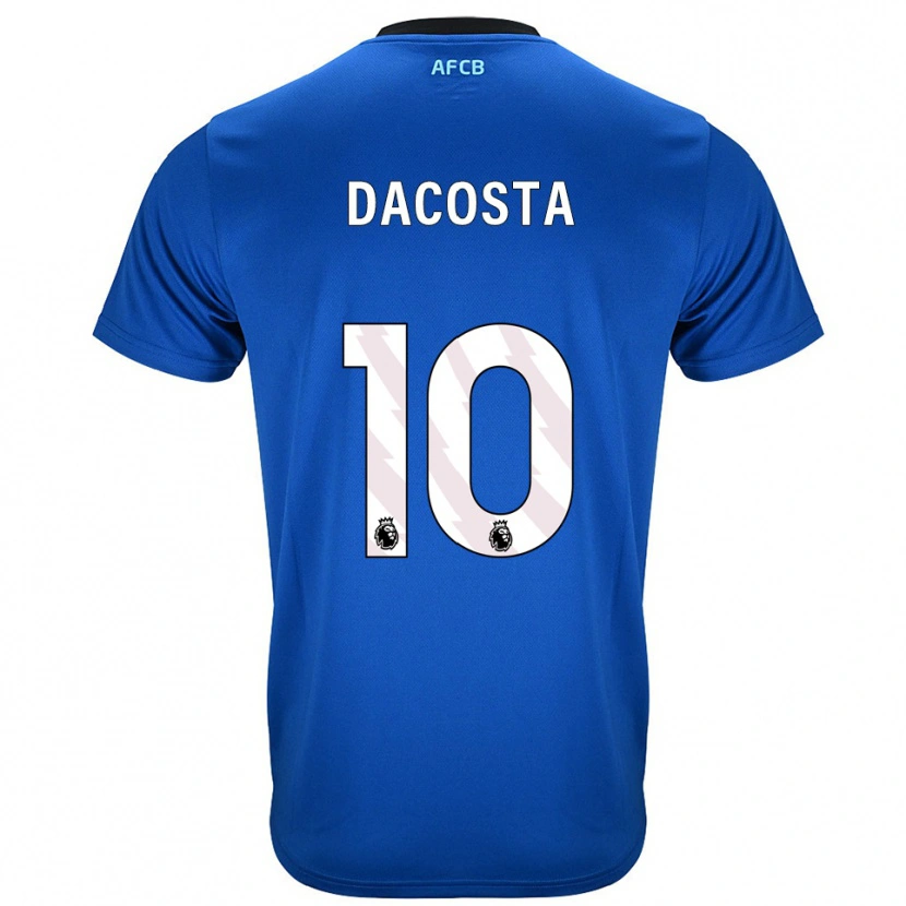 Danxen Barn Michael Dacosta #10 Blå Svart Bortatröja Matchtröjor 2025/26 Tröjor T-Tröja
