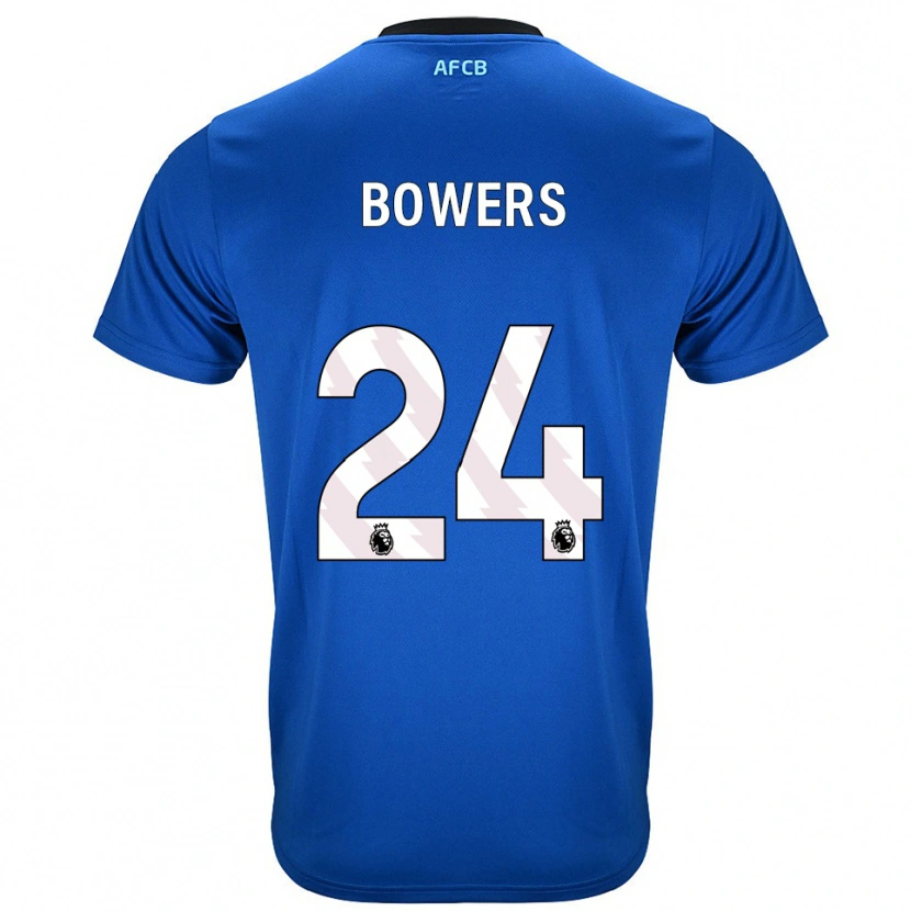 Danxen Barn Kelci Bowers #24 Blå Svart Bortatröja Matchtröjor 2025/26 Tröjor T-Tröja