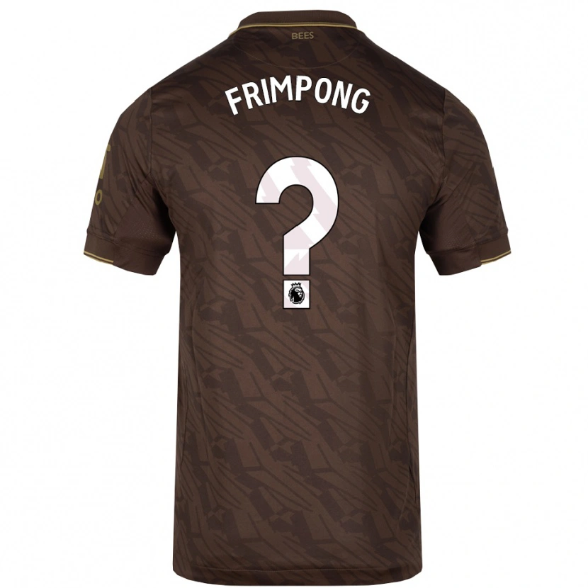 Danxen Barn Charles Frimpong #0 Brun Guld Bortatröja Matchtröjor 2025/26 Tröjor T-Tröja