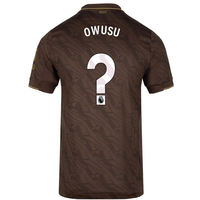 Danxen Barn Nedved Owusu #0 Brun Guld Bortatröja Matchtröjor 2025/26 Tröjor T-Tröja