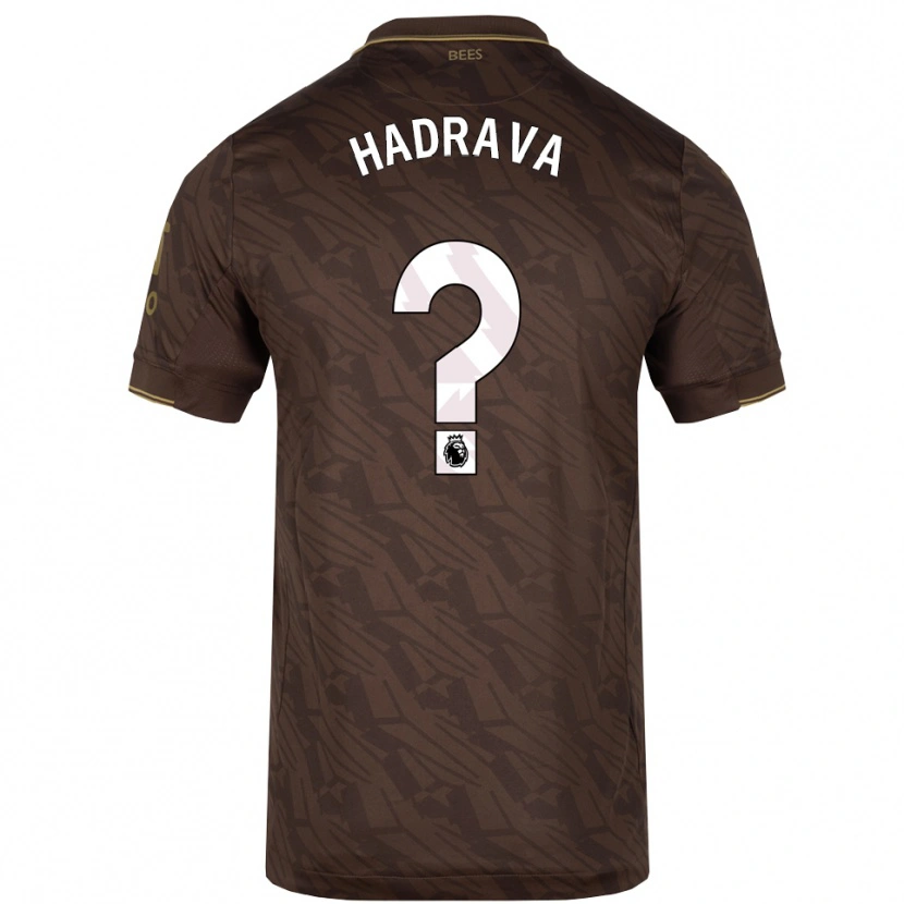 Danxen Barn Lily Hadrava #0 Brun Guld Bortatröja Matchtröjor 2025/26 Tröjor T-Tröja