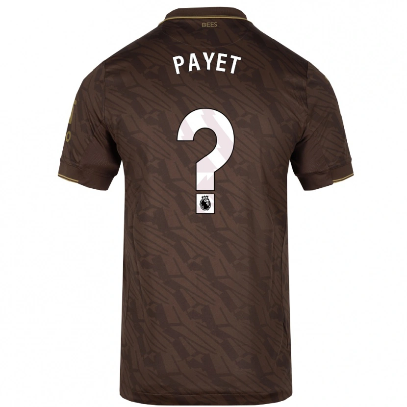 Danxen Barn Trae Payet #0 Brun Guld Bortatröja Matchtröjor 2025/26 Tröjor T-Tröja