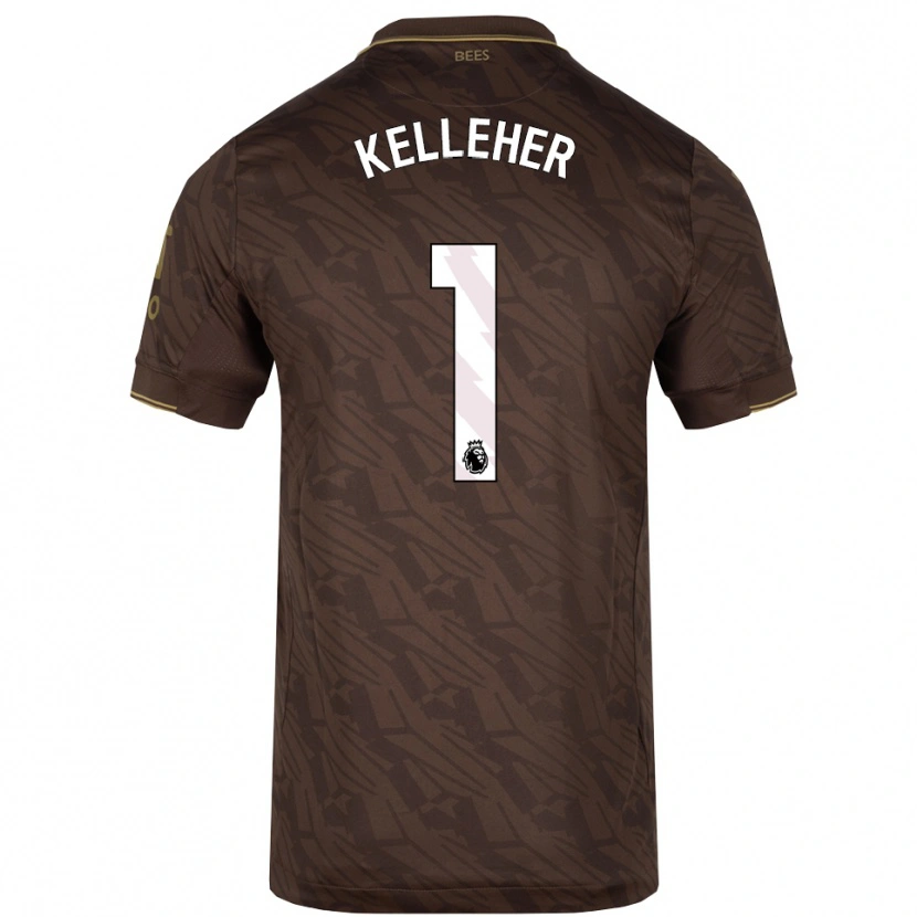 Danxen Barn Caoimhín Kelleher #1 Brun Guld Bortatröja Matchtröjor 2025/26 Tröjor T-Tröja