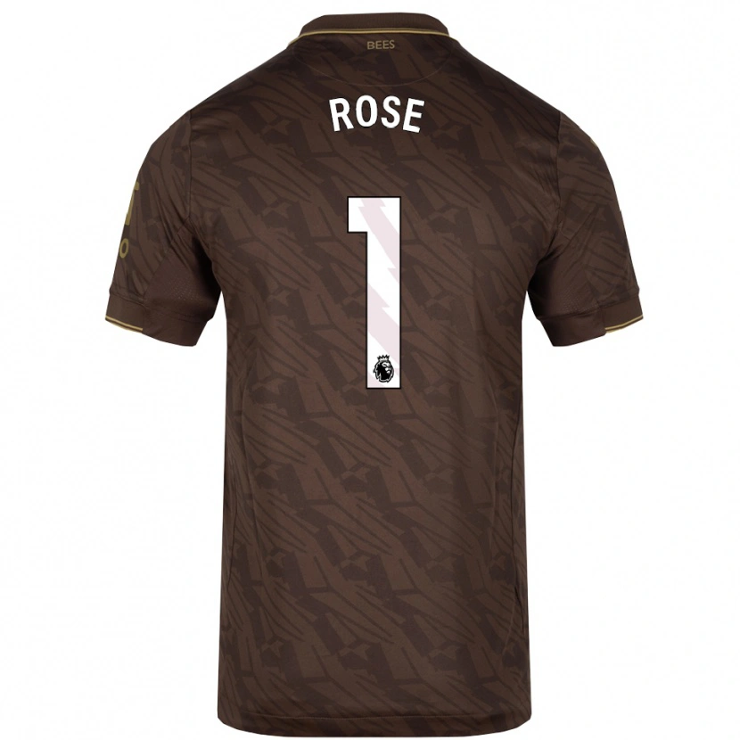 Danxen Barn Reggie Rose #1 Brun Guld Bortatröja Matchtröjor 2025/26 Tröjor T-Tröja