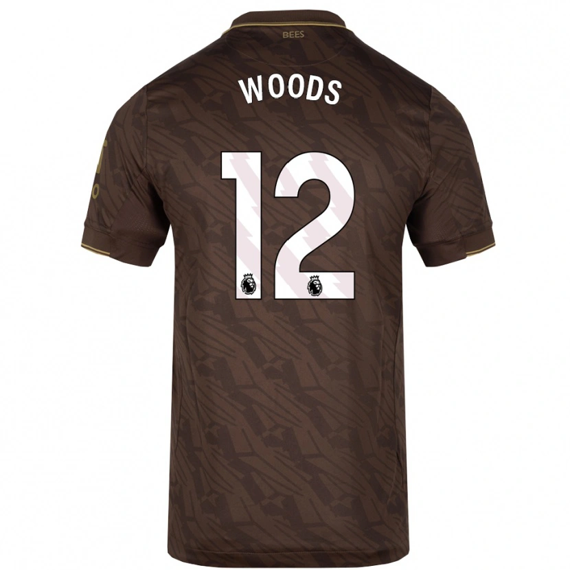 Danxen Barn Nikki Woods #12 Brun Guld Bortatröja Matchtröjor 2025/26 Tröjor T-Tröja